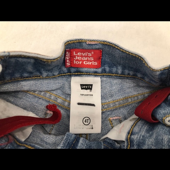 Levi’s Little Girls washed flare Jeans. - Picture 6 of 7